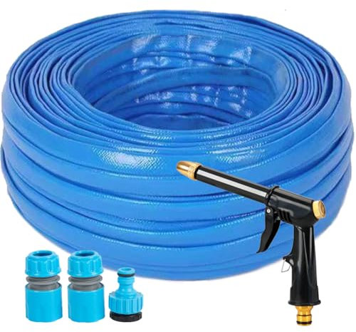 ACOLOMU Garden Hose Pipe,Hosepipes for Garden,Expandable Garden Hose Flexible Stretch Water Pipe for Home Lawn Car with 8 Function Professional Water Hosepipe (Blue, 25m)