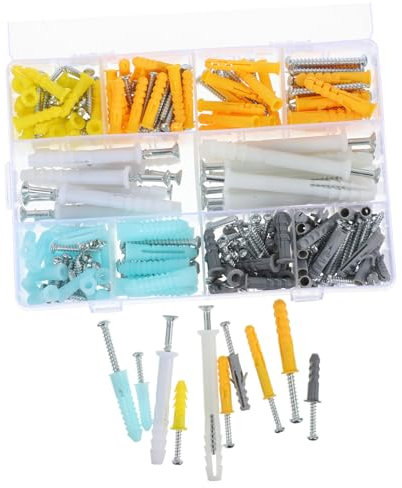 Homoyoyo 1 Satz Selbstschneidende Schraubensatz Wandanker Trockenbauanker Trockenbau Werkzeugsatz Trockenbauschrauben Schrauben Schraubanker Selbstbohrende Trockenbau Montageanker