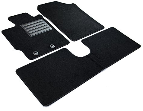 MDM SP-3627 Fußmatten Velours Autoteppich passend für Toyota Yaris III 09.2011>08.2020, black