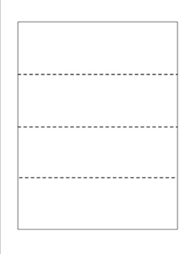 Print-Ready Business Forms (8-1/2 x 11), Triple-Perforated for Separations, on White 24lb Bond Paper - 500 Sheets (Forms)