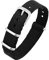 Excellanc-Uhrenarmband Ersatz Textilstoff Dornschließe Breite 14-22 mm (Stegbreite: 14 mm, schwarz)