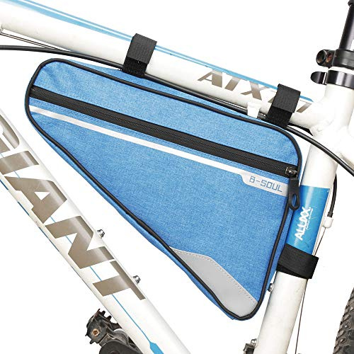 VOANZO Borsa da Telaio portaoggetti per Bici, Borsa Triangolare per Bicicletta Impermeabile Borsa da Sella di Grande capacità per Ciclismo su Strada in Montagna