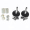 Ideal Standard - Multi Suites WC-Sitz-Scharnier-Set mit Soft-Close-Scharnier, aus Edelstahl, EW00567, verchromt