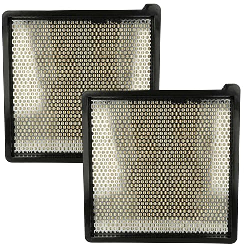 vhbw 2x Flachfaltenfilter kompatibel mit Kärcher KM 75/40 WG, KM 75/40 W Bp Pack Scheuersaugmaschine, Kehrmaschine - Luftfilter, Ersatz-Filter