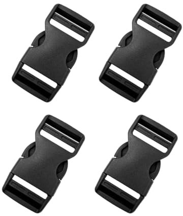 LICQIC Plastic Side Release Buckles, 20 mm/25 mm/32 mm/38 mm/50 mm Plastic Buckle Clips for Backpack Repairing, Luggage Fastening Strap