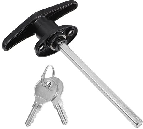 ARTIBETTER Kit Serratura Con Maniglia A T Per Porta Da Garage Con Chiave Per Maniglia Della Porta Del Fienile