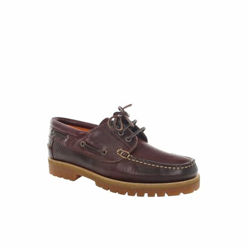 Lumberjack- Newton Boat Shoe Man in Brunello lwg Pull- up Leather, 43