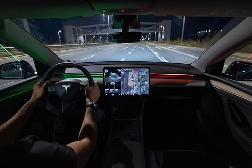 S3XY Strip för Tesla (Model 3 & Y) (LED-ljusslinga, RGB-belysning, smart miljöbelysning) (Model 3 / Y 2021-2024)