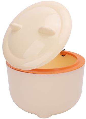 Hamwesh Pattumiera per Lettiera per Gatti, Design Resistente Agli Odori, Materiale PP Durevole, Salvaspazio Compatto, Decorazione per la Casa Elegante, Smaltimento Multifunzionale dei Rifiuti