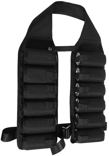 12 Pocket Beer Belt Storage Bag for Six Cans Black Oxford | Tailgating Camping Trips, Small Zipper Pocket on Back, Easy Carry Design and Large Capacity