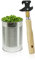 METALTEX ABRELATAS Mango Madera, Acero Inoxidable, Negro, Estandar