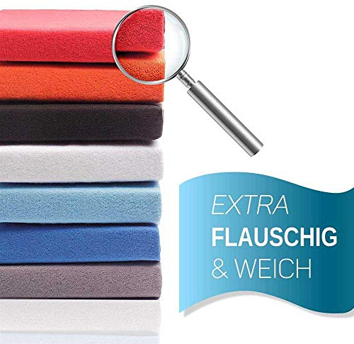 etérea Teddy Flausch Spannbettlaken 60x120-70x140 cm Rosa für 5-15 cm Steghöhe 80% Baumwolle 20% Polyester - Oekotex Spannbetttuch Matratzen Bett Bezug - Bettlaken 60x120cm - 70x140cm Pink