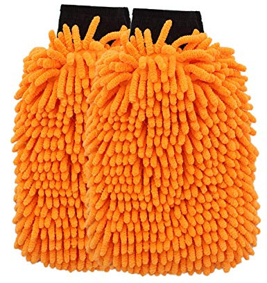 SCRUBIT 2 Pack Car Wash Mitt – Scratch-Free Car Sponges for Washing, Dual Sided Wash Mitts for Car Washing - Premium Car Washing Sponge for Cars, Trucks, and Boats