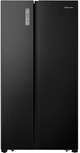 Fridgemaster 519 Litre Side-By-Side American Fridge Freezer - Black