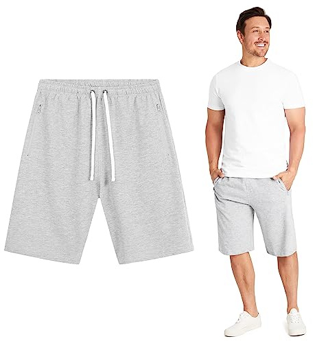 CityComfort Träningsshorts för män med dragkedja för sport sommargym