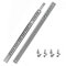 HELPMATE Nut Schubladenschiene 27 mm Länge 310 mm 1 Paar 2er Set Kugelauszug Schubladenauszug Schienensystem Schubladenführung Teilauszug Stahl verzinkt silber inkl. Befestigungsmaterial