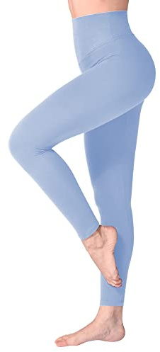 SINOPHANT Leggings, dam, sportbyxor, jeggings med hög midja, mjuk, ogenomskinlig, yoga, stor storlek, S/M