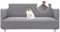 BellaHills Stretch Sofabezug 2 Sitzer (135-165cm) Sofahusse Polyester Elastische Couchbezug mit Anti-Rutsch-Schaumstoffe, Hellgrau