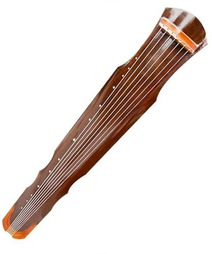 Fuxi Guqin 7 String 123cm Handmade Paulownia Wood Beginner Guqin Instrument Traditional Chinese Zither Instrument Gifts(Brown,3)