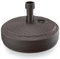 GARDENIX Pied de Parasol Rond, Marron, Aspect rotin, en Plastique, remplissable avec du Sable, de l'eau, des graviers pour Le Jardin, la Plage, la terrasse