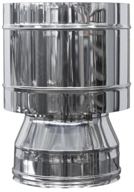 Comignolo Cappello a Botte Coibentato Doppia Parete in Lana di Roccia - in Acciaio Inox AISI 304 BA SP. 5/10 – per Camini (Ø150-200 mm)