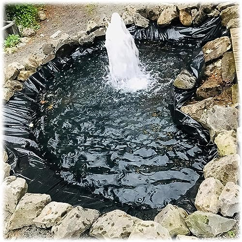 Revestimiento de estanque resistente de 0,12 mm, membrana impermeable para estanques de peces y piscinas de jardín, forro de paisaje duradero de 4 x 6 m y 4 x 7 m para camas de jardín elevadas y uso