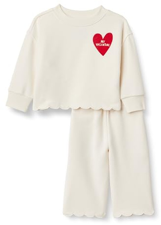 Amazon Essentials x Sofia Grainge Ensemble Pantalon Et Haut en Tissu French Terry Bébé et Fille