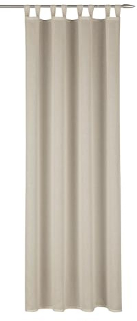 Sehlbach Tenda pronta per l'uso con occhielli, Effetti, Beige, 135 x 245 cm, Traslucido, Opaco, Montaggio semplice, Certificato Oeko-Tex, Combinazioni versatili