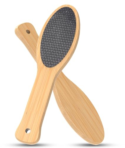Nano-Glass Callus Remover | Highly Effective Callus File for Gentle Foot Care | Callus Rasp with Ergonomic Bamboo Handle | Gently Removes Calluses for Soft & Smooth Feet
