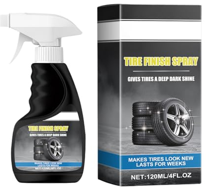 Generisch Spray para el cuidado de neumáticos, 118 ml, color negro brillante, limpiador de neumáticos no graso y brillo – para coches, camiones, motocicletas SUV con efecto a largo plazo