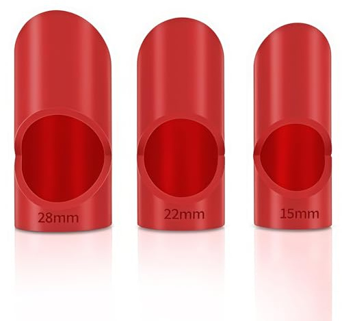 3PCS Pipe Lagging Cutter Set, Plumbing Tools for 15mm 22mm 28mm Pipe Insulation Foam Tube - Insulation Knife for Plumbers Tools, Unbreakable Burr-Free Foam Cutting Tool