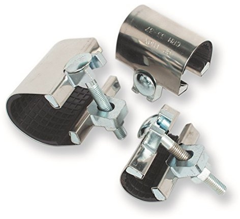 Acquastilla 100433 Collare Inox di Riparazione con Bullone, Multicolore