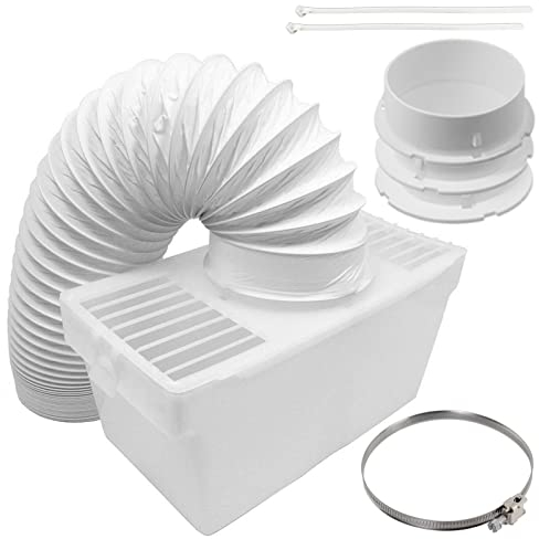 SPARES2GO Condensateur Vent Box - Kit tuyau avec clip à vis pour CANDY Sèche-linge ventilé (4 / 100mm Diamètre) par SPARES2GO