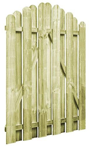 Tidyard Portillon de Jardin/Porte de Jardin en Bois de Pin Imprégné Vert (certifié FSC) Design en Arche 100x125cm
