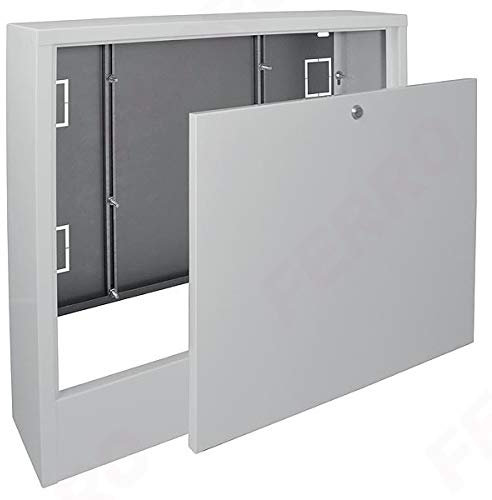 Ferro Profi Verteilerkasten-Aufputzschrank -Farbe: weiß-Breite: 845mm x 580mm-Tiefe 120mm SNB-4