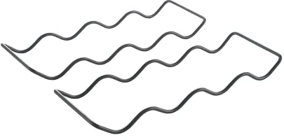 Metaltex 382920000 Wave20 Lava Flaschenregal 2er-Set, 11 x 32 cm