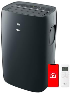 LG 8,000 BTU (DOE) 12,000 BTU (ASHRAE) Smart Portable Air Conditioner, 115V, Cools 350 Sq.Ft. (14' x 25' Room Size), Voice Control, Works with LG ThinQ, Amazon Alexa, and Hey Google