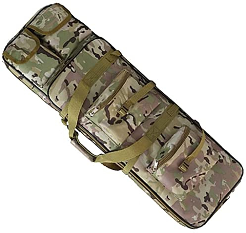 85/100/120Cm Gewehrtasche, Lang Waffentasche Gun Bag Futteral Mit Pouches Compartments Gewehrfutteral Für Gewehr Groß Militär Jagd Flinte Camouflage,120CM