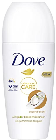 Dove Advanced Care Coconut Scent with plant-based moisturiser Anti-perspirant Deodorant roll-on for 48 hours of protection 50 ml