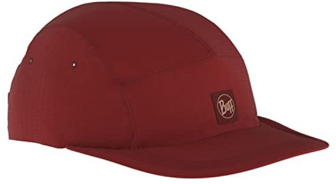 Buff 5 Panel Explore Cap 1313944291000, Unisex Cap with a Visor, red, One Size EU