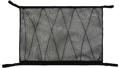 LATRAT Red de almacenamiento universal para equipaje de coche, 1 unidad, ideal para almacenamiento de techo, diseño de doble capa para la mayoría de los coches, 90 x 65 cm