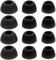 VGOL 6 Pairs Silicone Earbuds Compatible with Samsung Galaxy Buds 2 Pro Replacement Earbuds Tips Small/Medium/Large 3 Size, Black