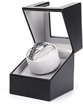 Olvy Remontoir Montre Automatique, Boîte de Remontoir de Montre, Watch Winder, Moteur Extrêmement Silencieux, Coussin de Montre Flexible