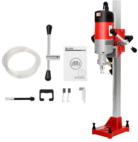 Kernbohrgerät, 2300W Kernbohrmaschine mit Bohrständer, 740rpm Magnetbohrmaschine für Diamantbohrkronen, Kernbohrer, Kernbohrmaschine, Bohrmaschine, Max.Fräsdurchmesser Φ165mm/6.5inch