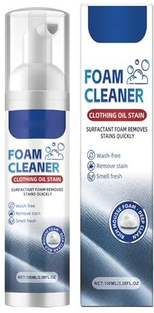 Quitamanchas para Grasa y Aceite en Ropa,Spray De Manchas De Ropa - Agente De Limpieza En Seco,Grasa - Penetración Rápida Sin Frotar - Para Tejidos, Tapicerías y Asientos de Coche.