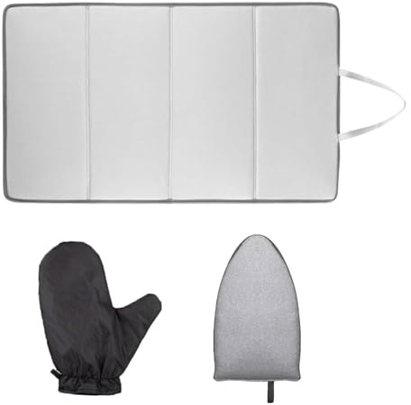 Rrlihjgu Planche À Repasser Vapeur | Support Pliant pour Vêtements avec Antidérapante | Matelas Repassage avec Gants pour Dortoir Appartement Maison Lit Table Vêtements Comptoir Hôtel Chemise Voyage
