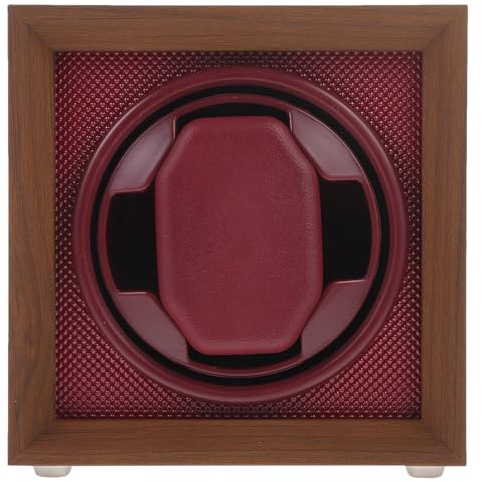 Ciieeo Estuche Giratorio Caja Ajustable de 3 Velocidades para Relojes Automáticos y Uso Elegante de Madera MDF y Abs Espuma Viscoelástica Adecuado para Regalos