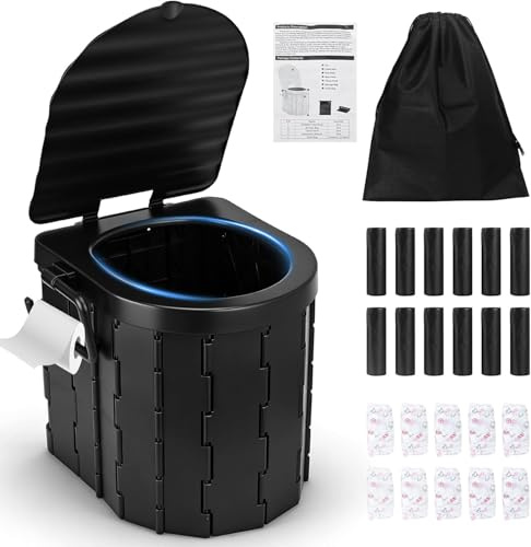 Siège de toilette pliable portable pour camping