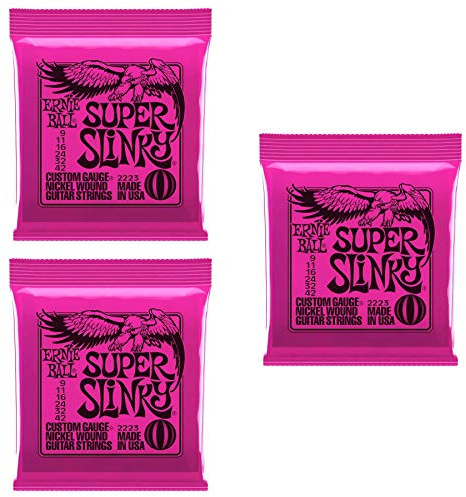 Ernie Ball Super Slinky 3-set Bundle