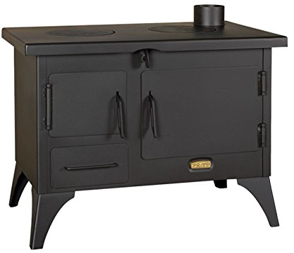 Cocina a leña de Garden; chimenea, horno, capota, 5 kw